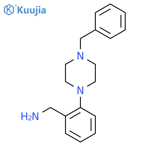 2-(4-Benzyl-1-piperazinyl)phenylmethanamine structure