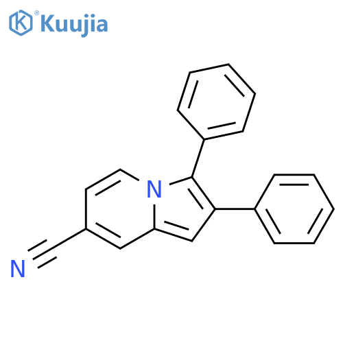7-Indolizinecarbonitrile, 2,3-diphenyl- structure