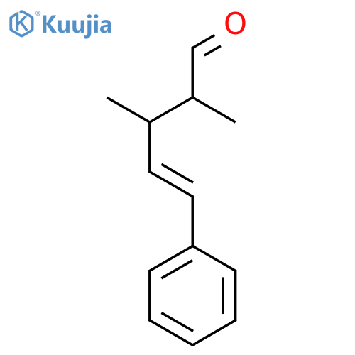 4-Pentenal, 2,3-dimethyl-5-phenyl-, (4E)- structure