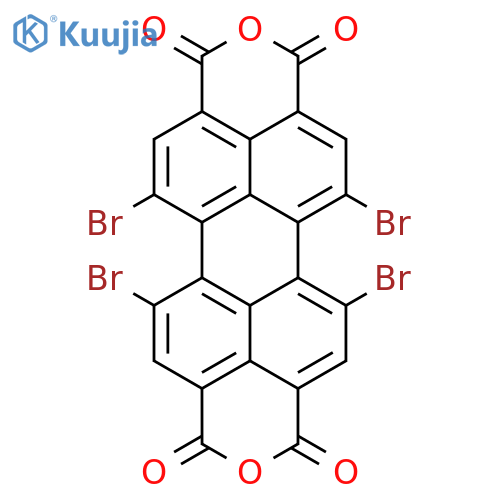 Perylo[3,4-cd:9,10-c'd']dipyran-1,3,8,10-tetrone, 5,6,12,13-tetrabromo- structure
