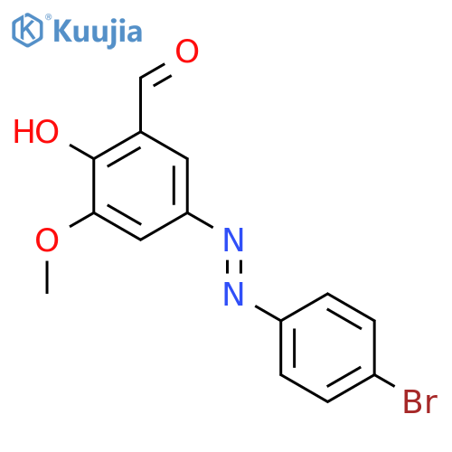 5-(4-Bromo-phenylazo)-2-hydroxy-3-methoxy-benzaldehyde structure