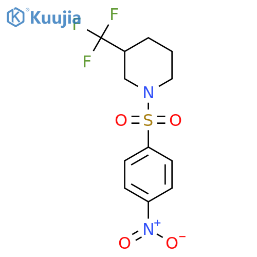 1-(4-nitrobenzenesulfonyl)-3-(trifluoromethyl)piperidine structure