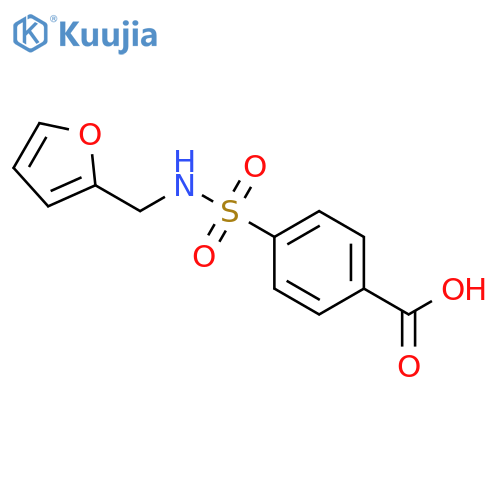 4-(Furan-2-ylmethyl)-sulfamoylbenzoic Acid structure