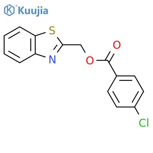 (1,3-benzothiazol-2-yl)methyl 4-chlorobenzoate structure
