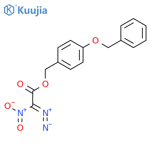 Acetic acid, diazonitro-, [4-(phenylmethoxy)phenyl]methyl ester structure