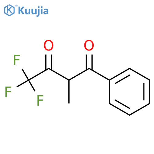 4,4,4-trifluoro-2-methyl-1-phenylbutane-1,3-dione structure