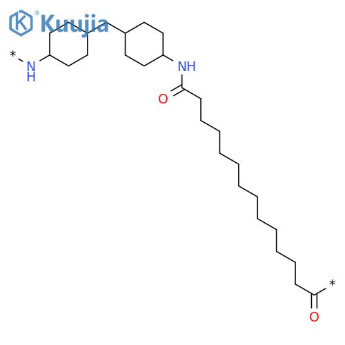 Poly[imino-1,4-cyclohexanediylmethylene-1,4-cyclohexanediylimino(1,14-dioxo-1,14-tetradecanediyl)] structure
