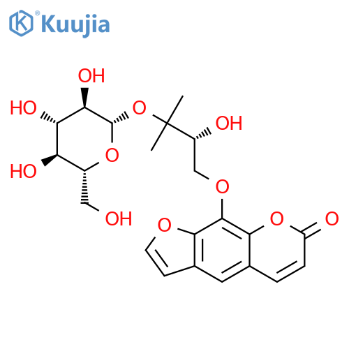 Heraclenol 3'-O-beta-D-glucopyranoside structure