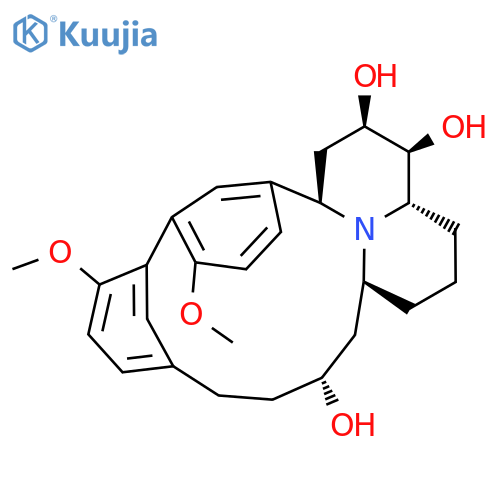(1R,14R,16S,20S,21S,22R)-5,8-Dimethoxy-24-azapentacyclo[14.7.1.12,6.17,11.020,24]hexacosa-2(26),3,5,7,9,11(25)-hexaene-14,21,22-triol structure