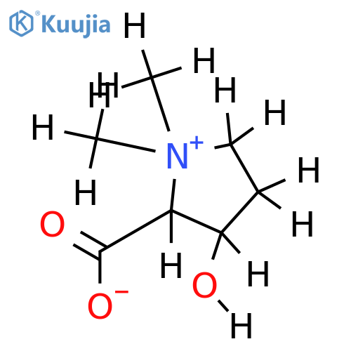 (2R)-2r-carboxy-3c-hydroxy-1,1-dimethyl-pyrrolidinium betaine structure