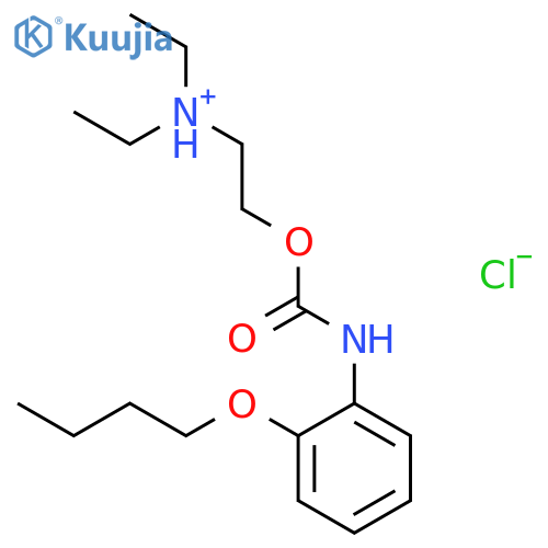 Carbanilic acid,o-butoxy-, 2-(diethylamino)ethyl ester, monohydrochloride (8CI) structure