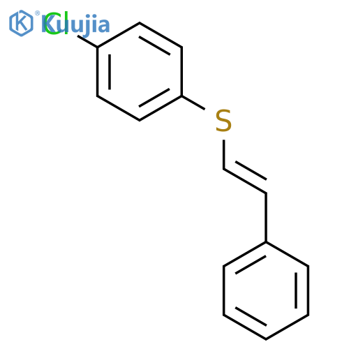 1-chloro-4-[(e)-2-phenylethenyl]sulfanylbenzene structure