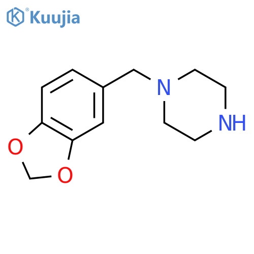1-Piperonylpiperazine structure
