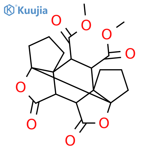 Dimethyl 10,13-dioxo-9,14-dioxahexacyclo[10.6.0.01,15.04,8.04,11.08,15]octadecane-2,3-dicarboxylate structure