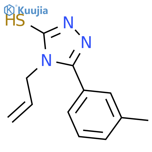 5-(3-Methylphenyl)-4-(prop-2-en-1-yl)-4H-1,2,4-triazole-3-thiol structure