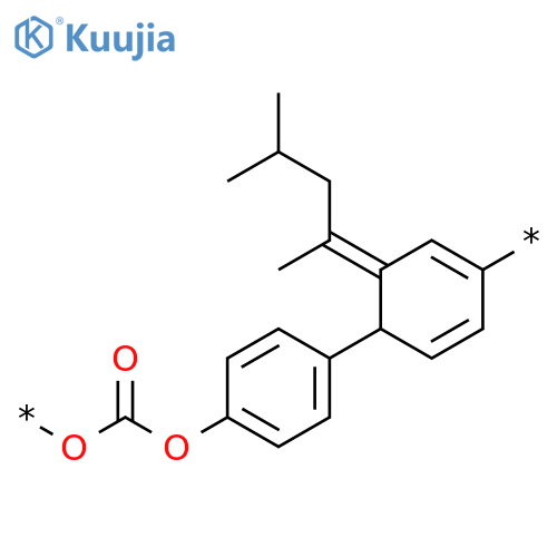 Poly[oxycarbonyloxy-1,4-phenylene(1,3-dimethylbutylidene)-1,4-phenylene] structure