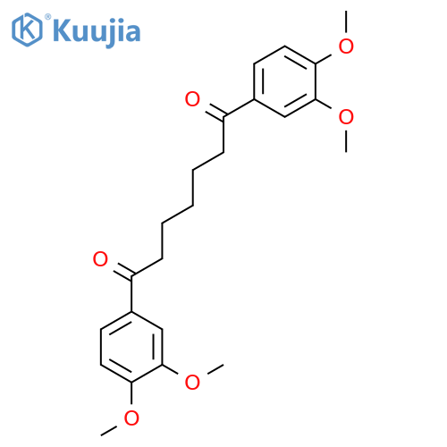 1,7-Heptanedione, 1,7-bis(3,4-dimethoxyphenyl)- structure