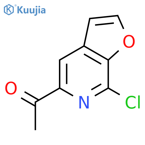 Ethanone, 1-(7-chlorofuro[2,3-c]pyridin-5-yl)- structure