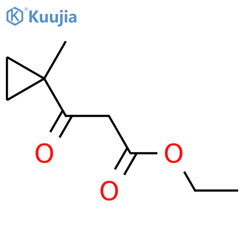 ethyl 3-(1-methylcyclopropyl)-3-oxopropanoate structure