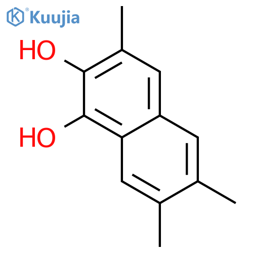1,2-Naphthalenediol, 3,6,7-trimethyl- (8CI) structure