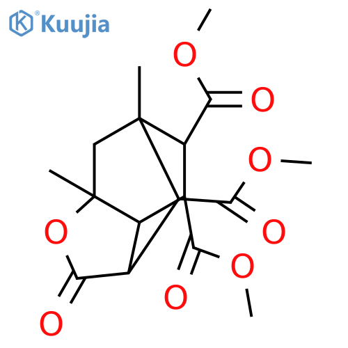 Trimethyl 1,3-dimethyl-5-oxo-4-oxatricyclo[4.3.1.03,7]decane-8,9,10-tricarboxylate structure