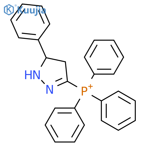 Phosphonium,(4,5-dihydro-5-phenyl-1H-pyrazol-3-yl)triphenyl-, bromide (1:1) structure
