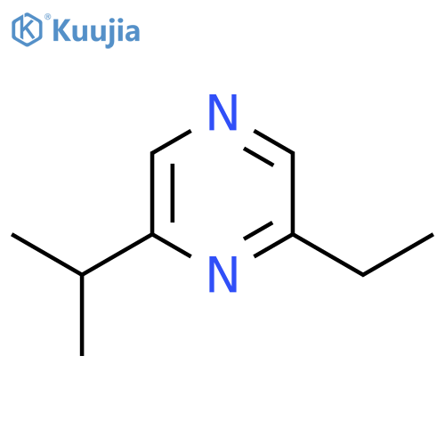 Pyrazine,2-ethyl-6-(1-methylethyl)- structure