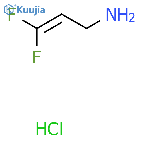 3,3-Difluoroprop-2-en-1-amine hydrochloride structure
