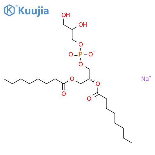 sodium,2,3-dihydroxypropyl [(2R)-2,3-di(octanoyloxy)propyl] phosphate structure