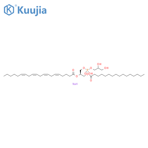 1-Palmitoyl-2-arachidonoyl-sn-glycero-3-phospho-(1'-rac-glycerol) Sodium Salt structure