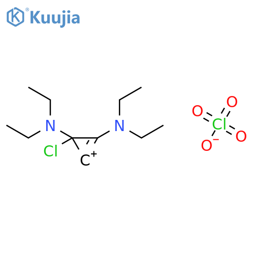 Cyclopropenylium, chlorobis(diethylamino)-, perchlorate structure