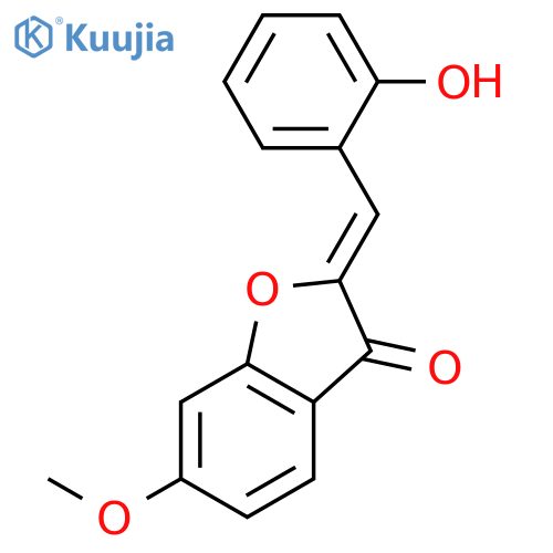 3(2H)-Benzofuranone, 2-[(2-hydroxyphenyl)methylene]-6-methoxy- structure