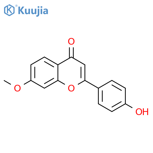 4H-1-Benzopyran-4-one,2-(4-hydroxyphenyl)-7-methoxy- structure