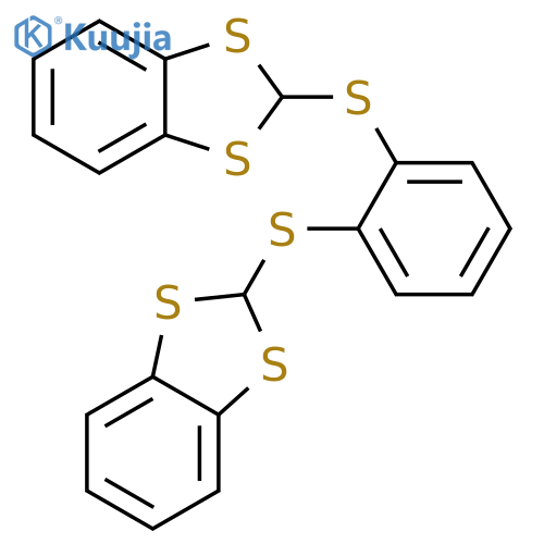 1,3-Benzodithiole, 2,2'-[1,2-phenylenebis(thio)]bis- structure