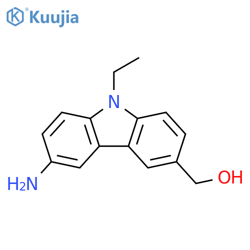 9H-Carbazole-3-methanol, 6-amino-9-ethyl- structure