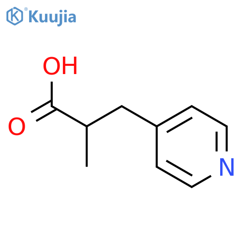 2-Methyl-3-(pyridin-4-yl)propanoic acid structure