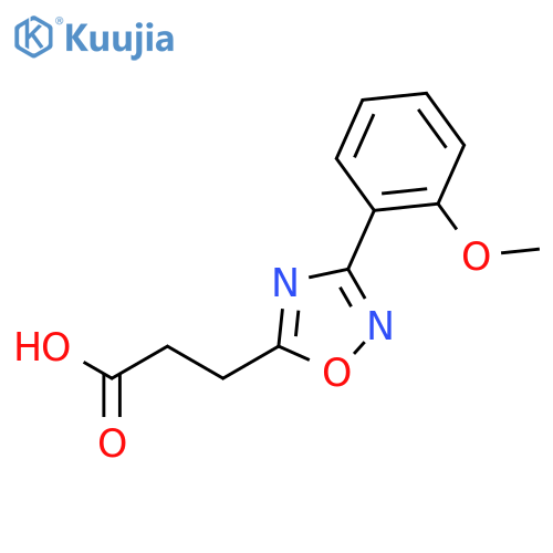 3-3-(2-Methoxyphenyl)-1,2,4-oxadiazol-5-ylpropanoic Acid structure