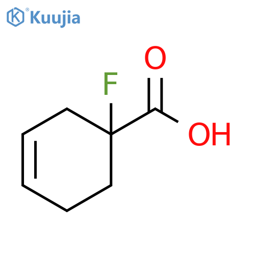 1-fluorocyclohex-3-ene-1-carboxylic acid structure