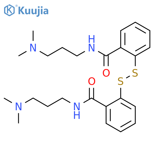 Benzamide, 2,2'-dithiobis[N-[3-(dimethylamino)propyl]- structure