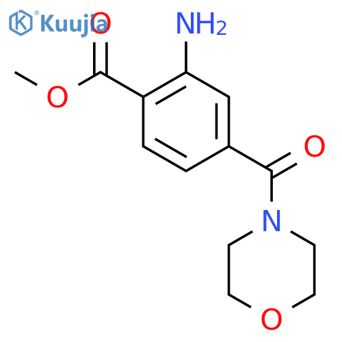 Methyl 2-amino-4-(morpholine-4-carbonyl)benzoate structure