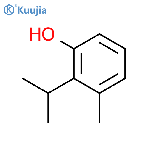 Phenol,3-methyl-2-(1-methylethyl)- structure
