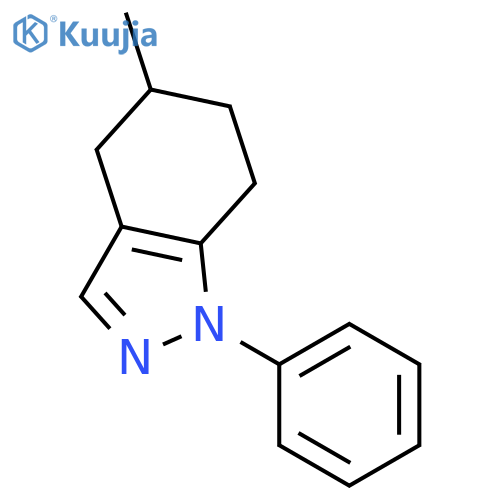 1H-Indazole, 4,5,6,7-tetrahydro-5-methyl-1-phenyl- structure
