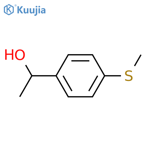 1-4-(methylsulfanyl)phenylethan-1-ol structure