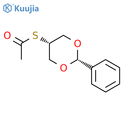 ETHANETHIOIC ACID, S-(CIS-2-PHENYL-1,3-DIOXAN-5-YL) ESTER structure