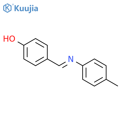 4-{(E)-(4-methylphenyl)iminomethyl}phenol structure