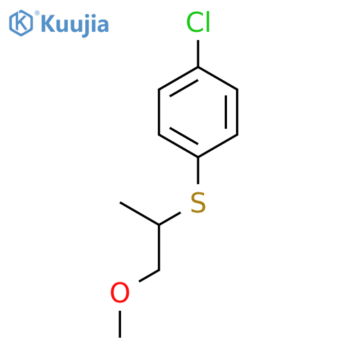 Benzene, 1-chloro-4-[(2-methoxy-1-methylethyl)thio]- structure