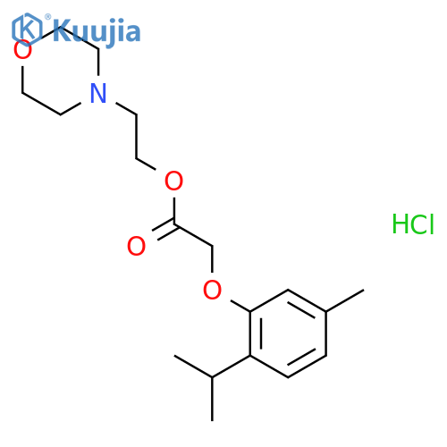 2-(morpholin-4-yl)ethyl [5-methyl-2-(propan-2-yl)phenoxy]acetate hydrochloride (1:1) structure