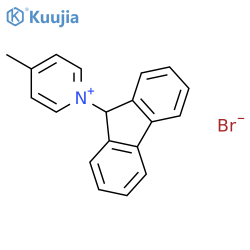 Pyridinium, 1-(9H-fluoren-9-yl)-4-methyl-, bromide structure