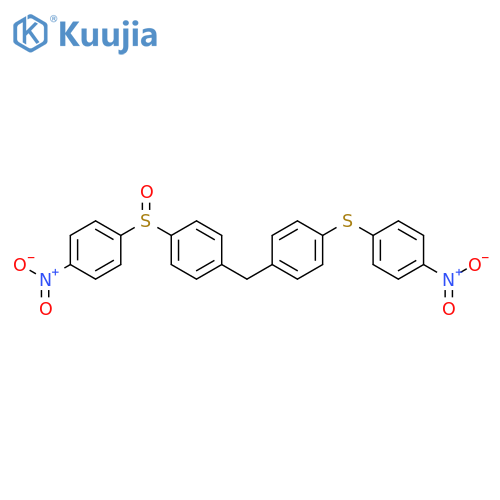 Benzene,1-[(4-nitrophenyl)sulfinyl]-4-[[4-[(4-nitrophenyl)thio]phenyl]methyl]- structure