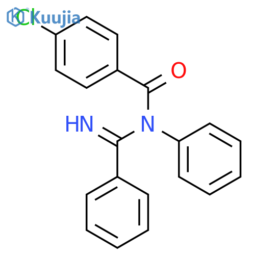 Benzamide, 4-chloro-N-(iminophenylmethyl)-N-phenyl- structure